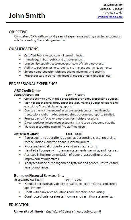 Resume Sample Accountant staff accounting sample accountant resume jk senior accountantjpg staff accounting sample accountant resume