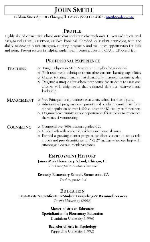 Functional Resume Sample Hire Me 101